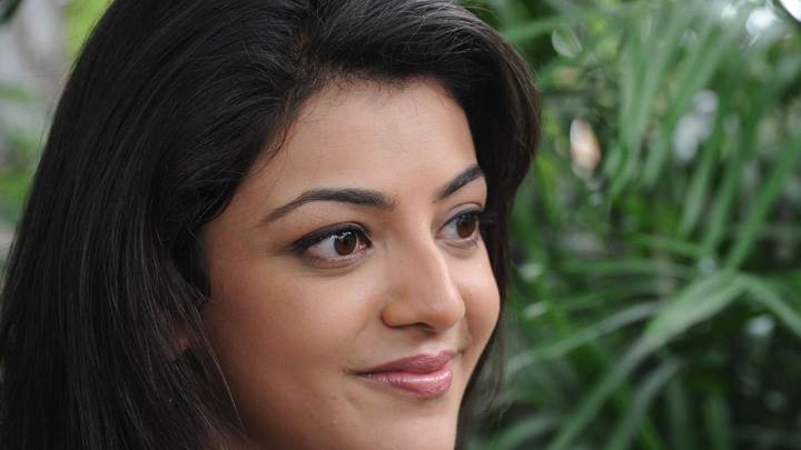 Kajal Aggarwal Pink Lips Cute Face Closeup